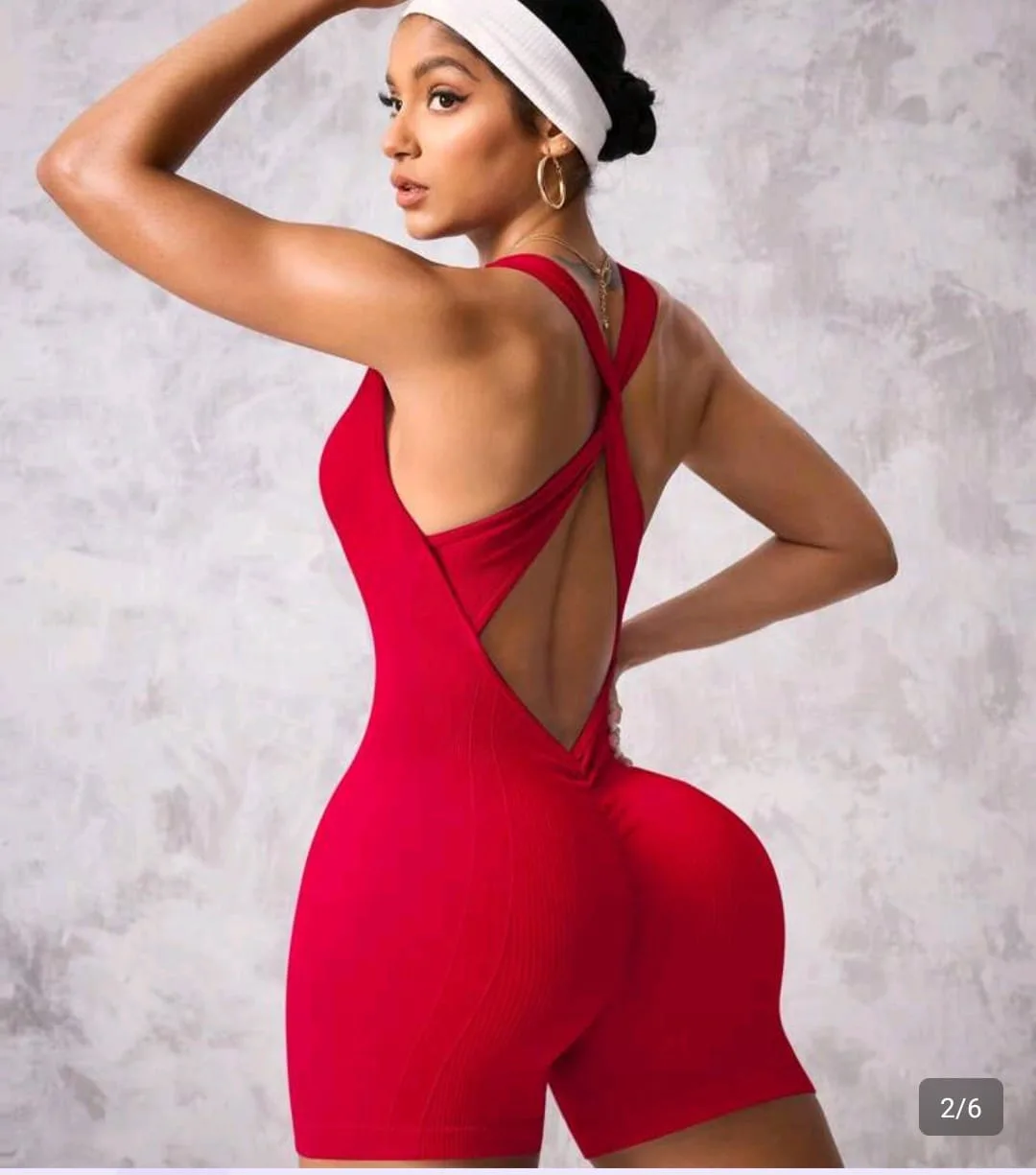 Enterizo Red Sculpt en rojo