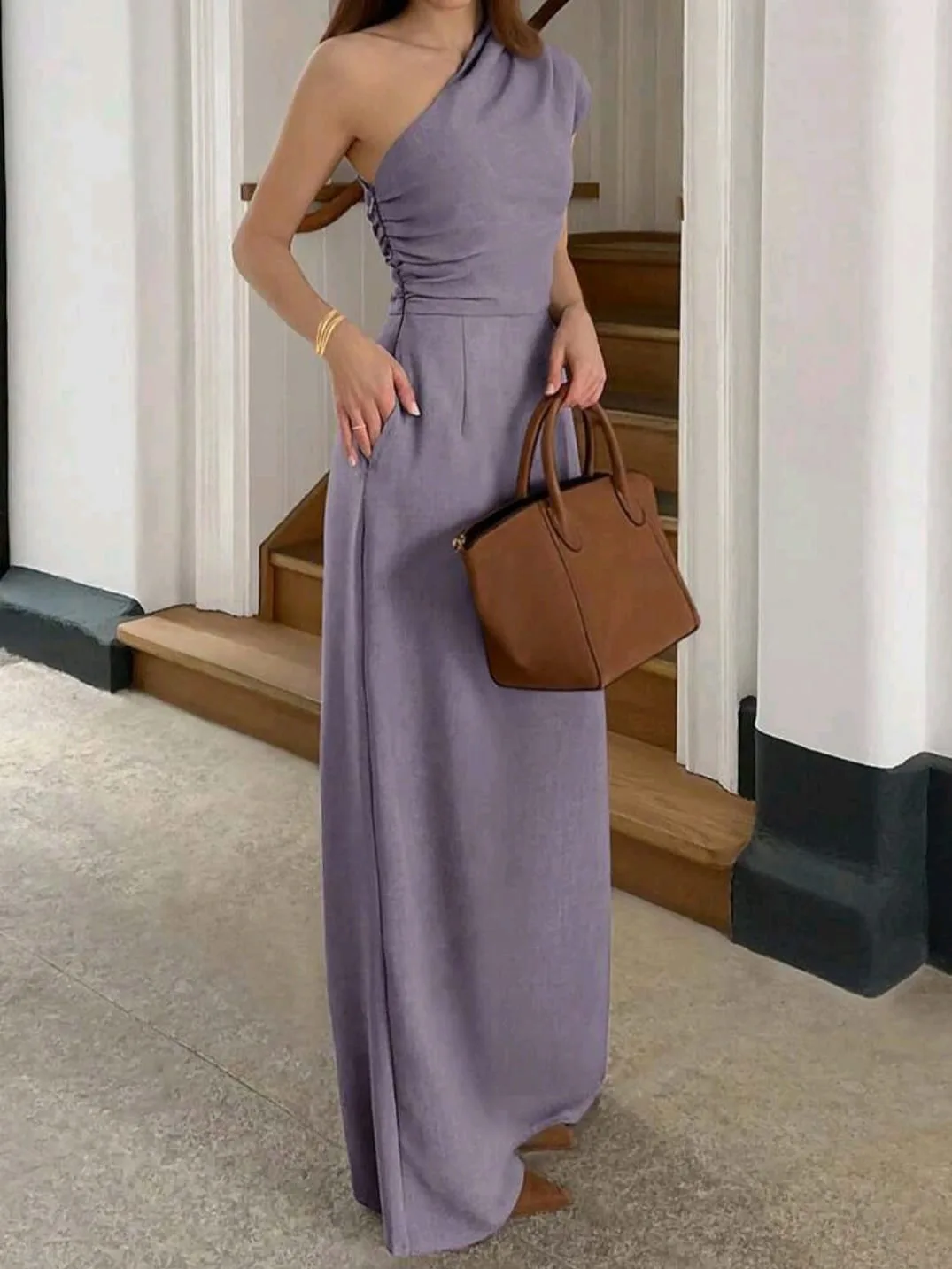 Jumpsuit Asimétrico "Malva Elegance" – Sofisticación en una pieza en malva